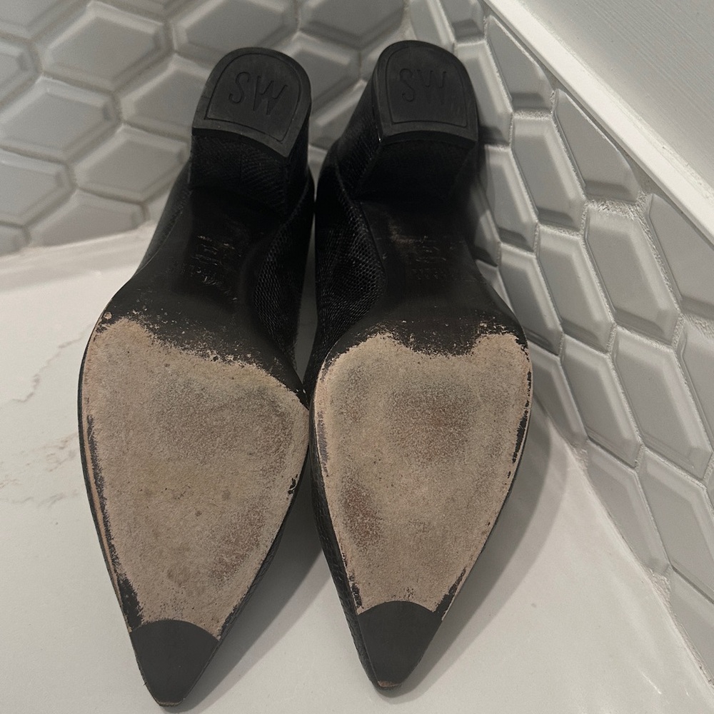 Stuart Weitzman Black Python Print Women's Pumps … - image 5